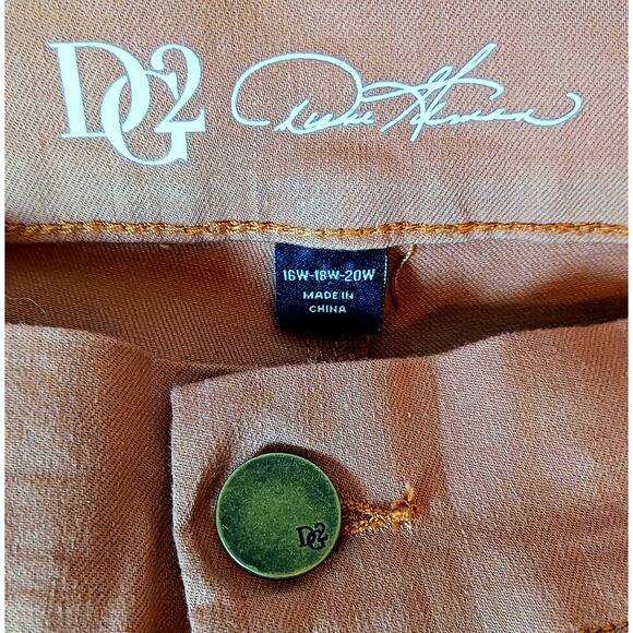 Diane Gilman HSN Infinity Stretch Camel Jeans Women's Size 16W-18W-20W - Picture 3 of 8